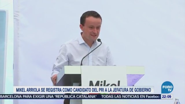 Mikel Arriola Registra Candidato Pri Jefatura Gobierno
