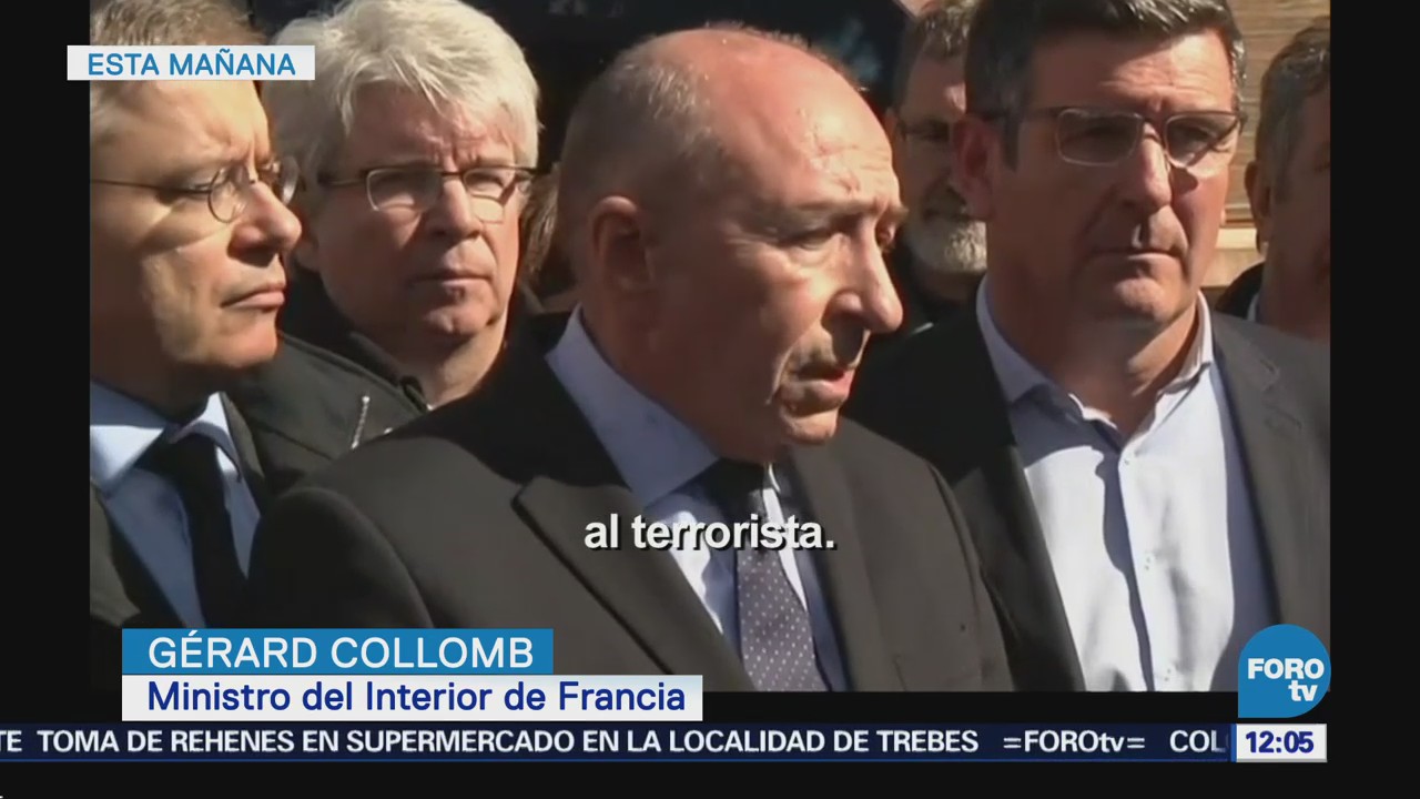 Ministro del Interior francés hace recuento de toma de rehenes en Trebes