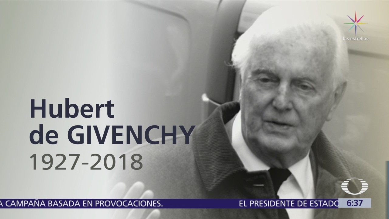 Muere el diseñador Hubert de Givenchy a los 91 años