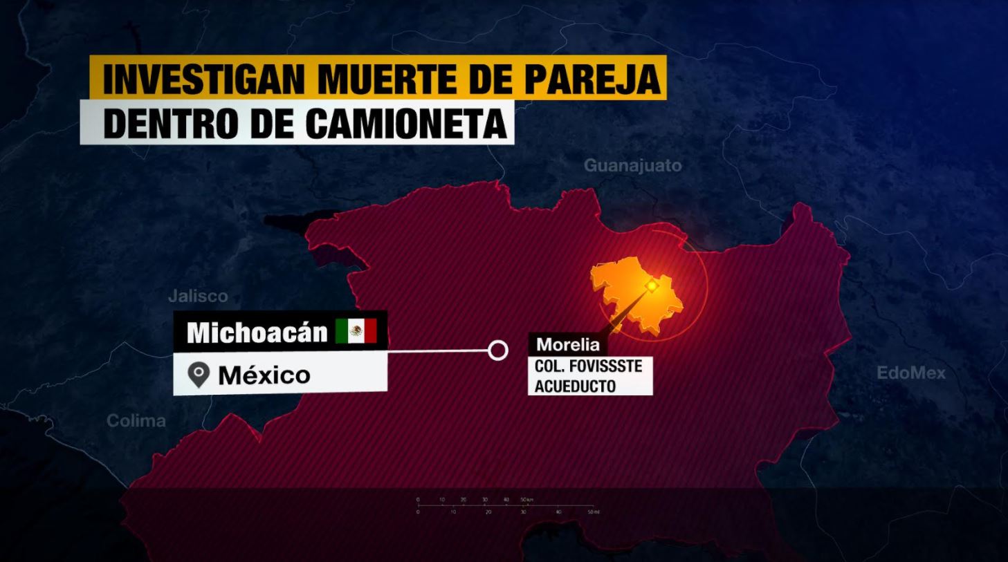 Investigan muerte de pareja encontrada dentro de camioneta en Michoacán