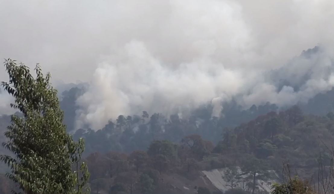 Incendio se acerca al Parque Nevado de Colima