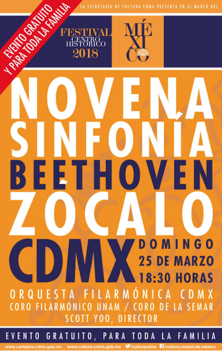 Novena Sinfonía de Beethoven en el Zócalo