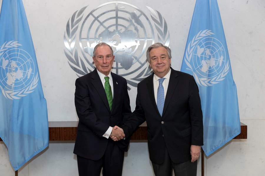ONU nombra Michael Bloomberg enviado especial Accion Climática