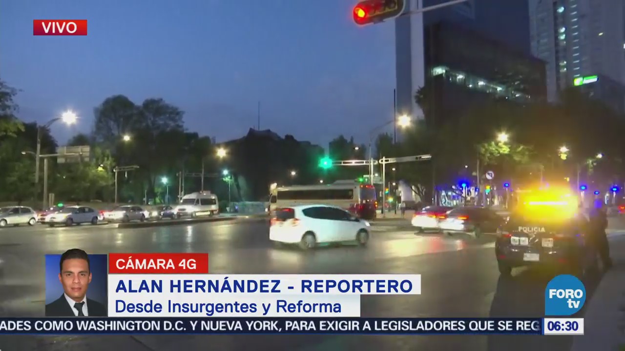 Paseo de la Reforma presenta buen avance vehicular