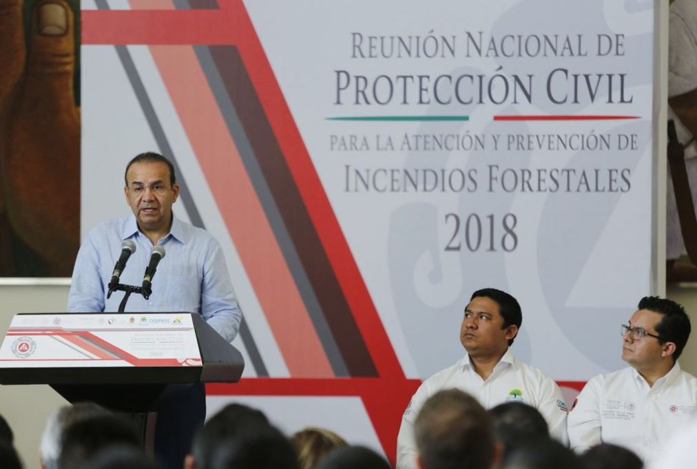 Navarrete Prida clausura reunión nacional de Protección Civil en Chetumal, Quintana Roo