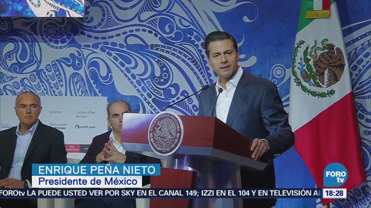 Peña Nieto llama a proteger los mares del mundo