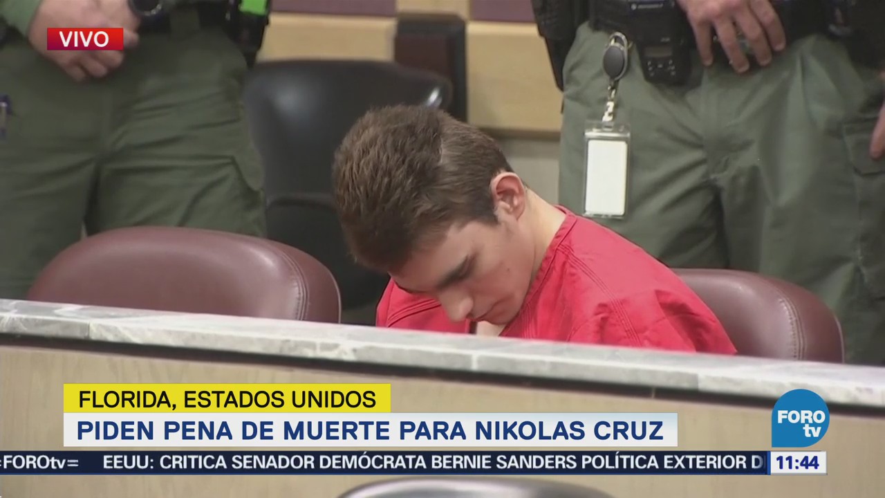 Piden pena de muerte para Nikolas Cruz