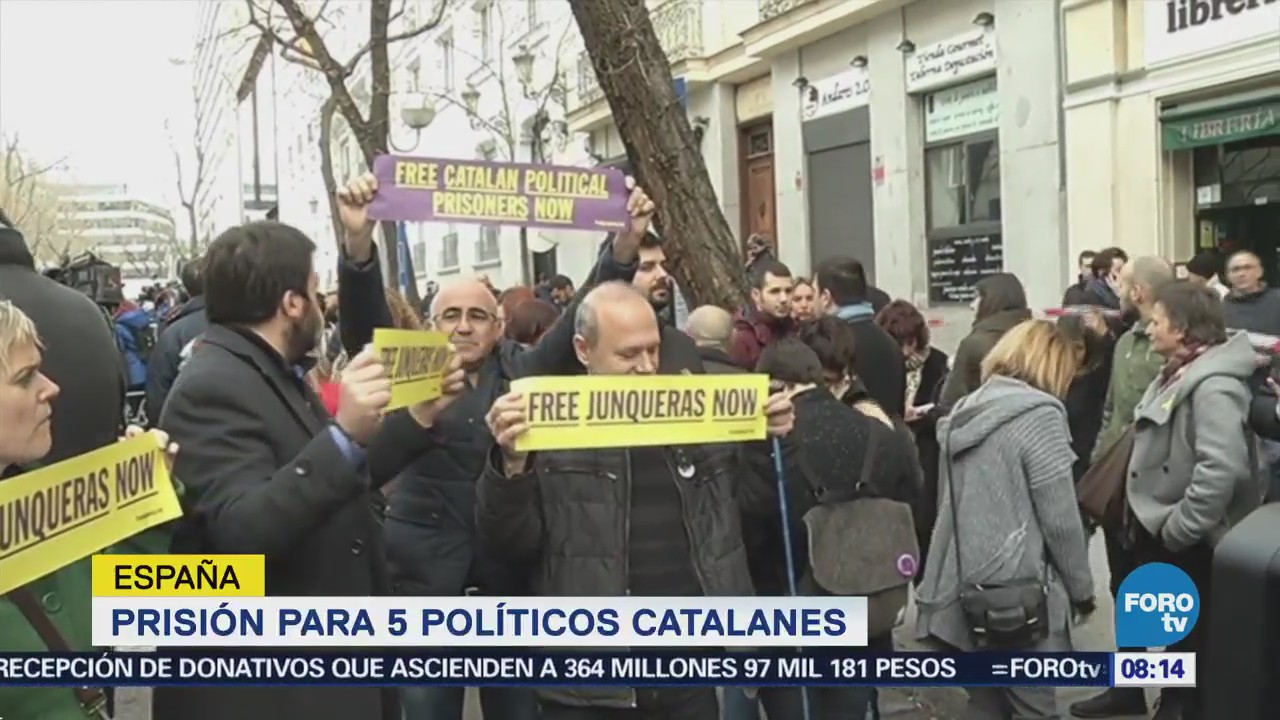 Quiénes son los políticos catalanes acusado por rebelión y sedición