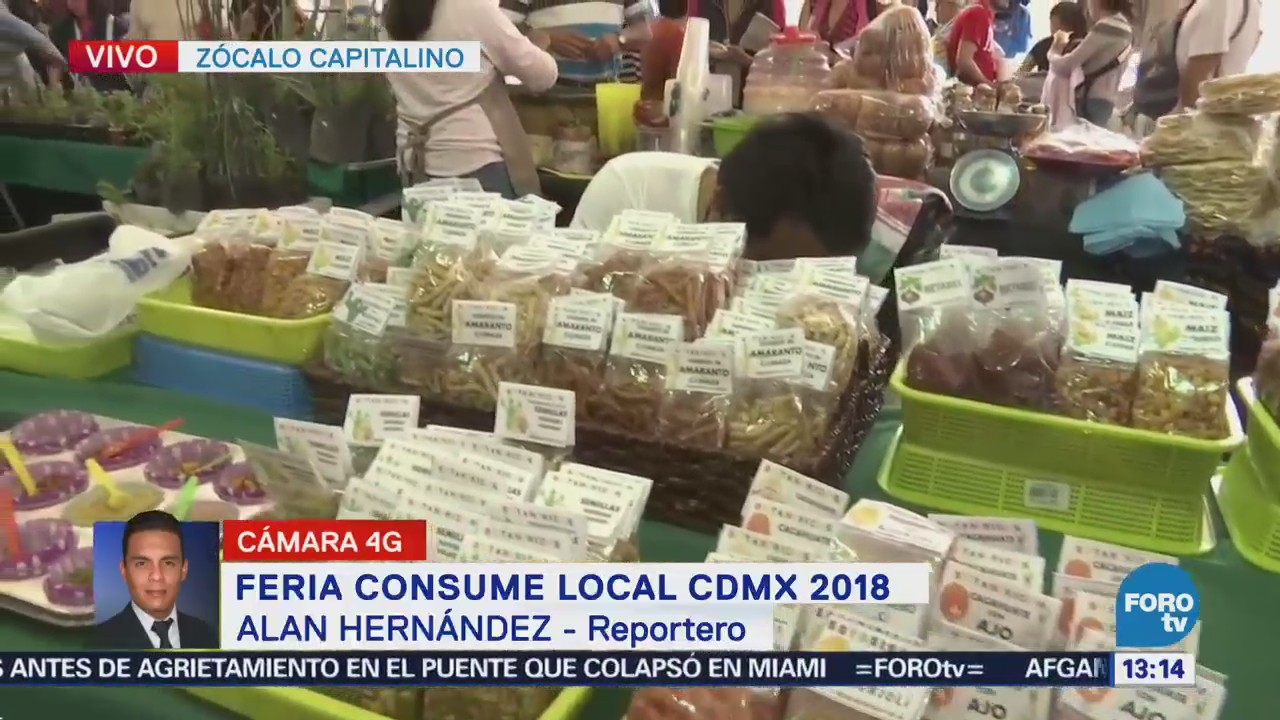 Realizan Consume Local Cdmx 2018 Zócalo Capitalino