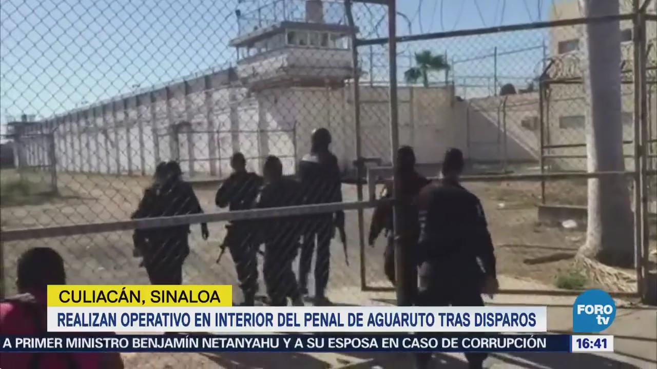 Realizan Operativo Penal Aguaruto, Sinaloa
