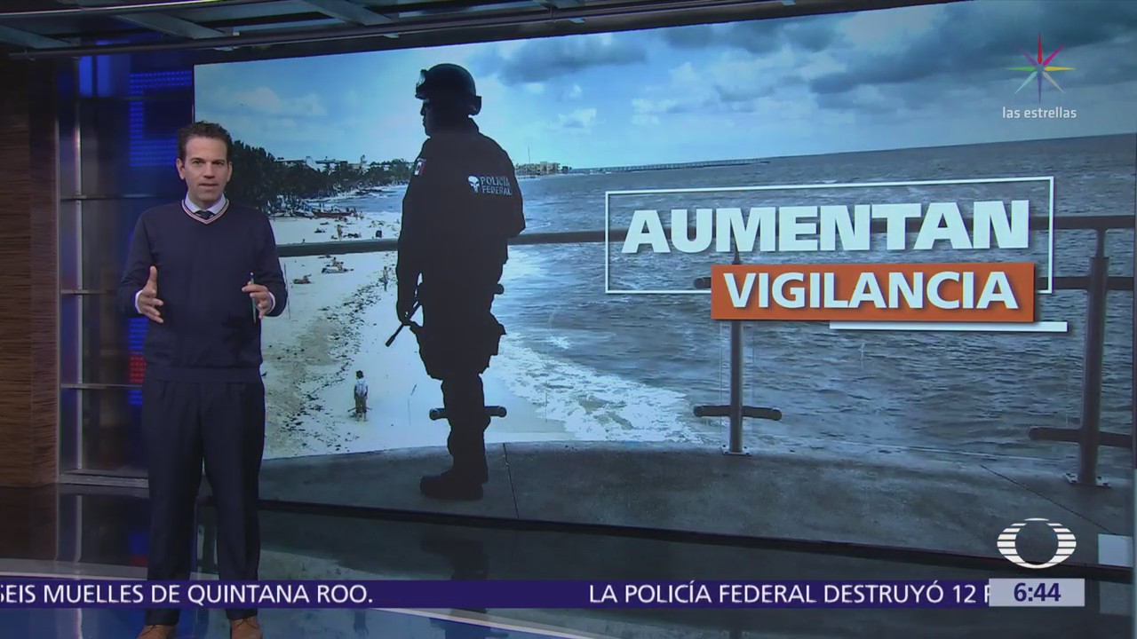 Refuerzan vigilancia en muelles de Quintana Roo