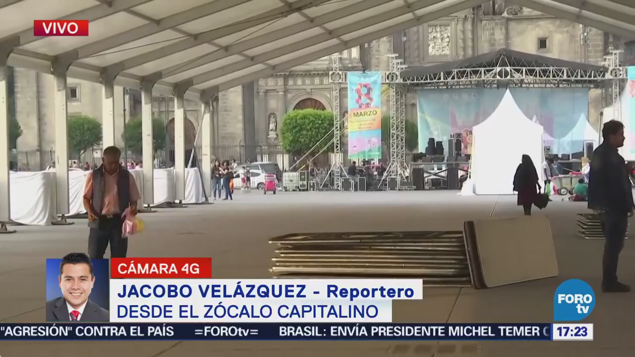 Reportan saldo blanco tras festival de las Mujeres en el Zócalo