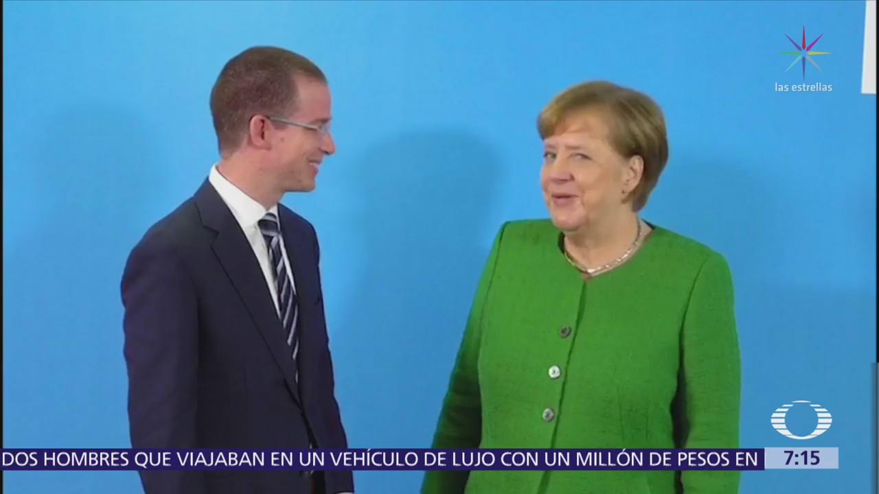 Ricardo Anaya se reunió con Angela Merkel en Alemania