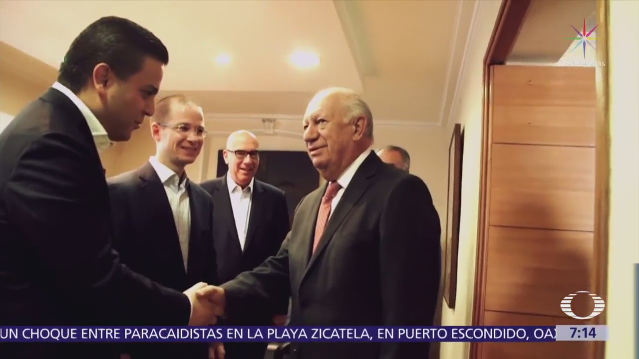 Ricardo Anaya se reunió en Chile con los expresidentes Lagos y Frei