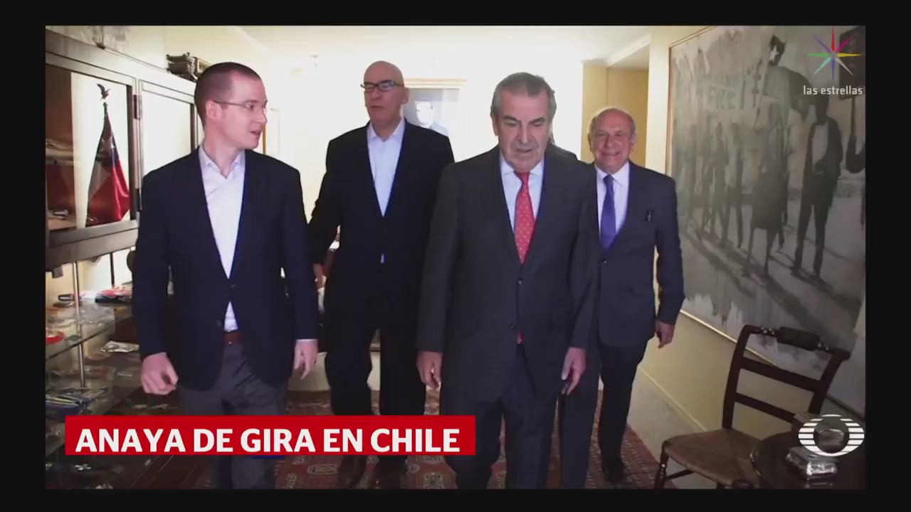 Ricardo Anaya visita Chile para reunirse con expresidentes