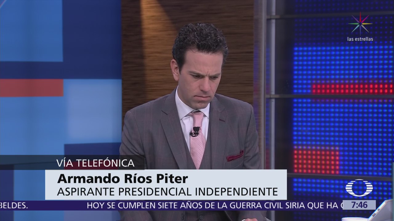 Ríos Piter asegura que el reporte de firmas falsas 'es falso'
