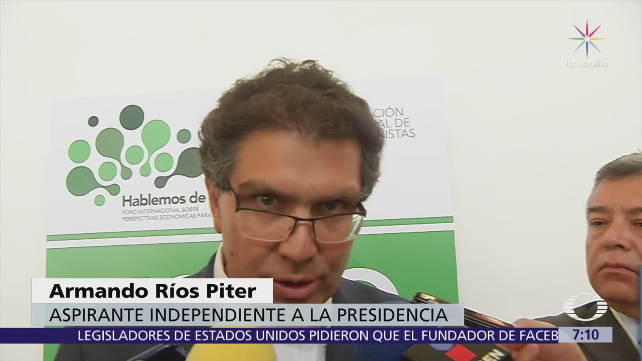 Ríos Piter espera que el INE revise dictamen sobre firmas simuladas