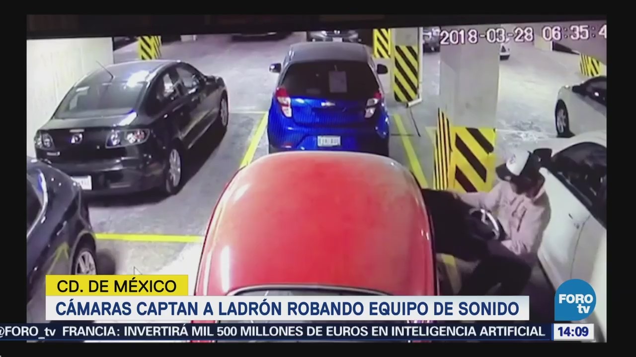 Ladron-Robo-autopartes-Video-Autos-Robados-Delincuencia-CDMX