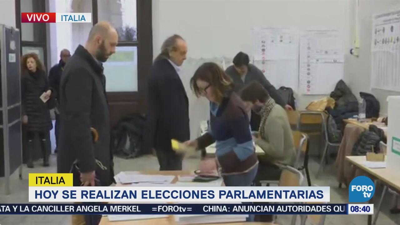Se realizan elecciones parlamentarias en Italia