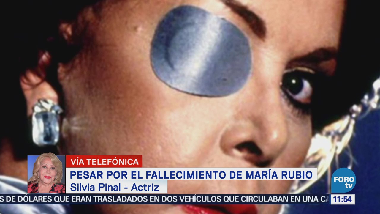 Silvia Pinal lamenta la muerte de María Rubio