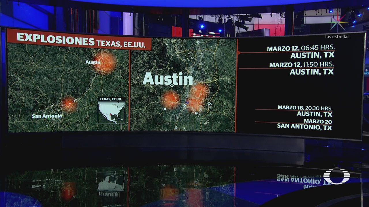 Suman cinco ataques con paquetes explosivos en Texas