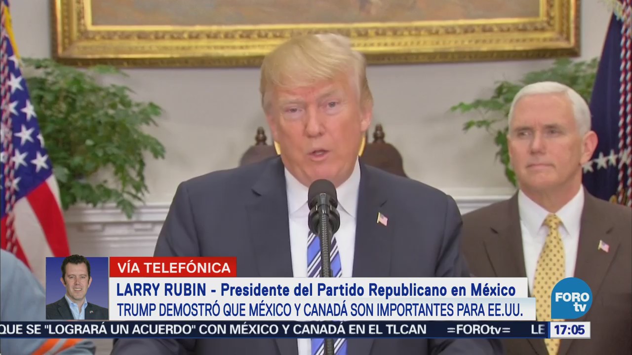 Trump reconoce la relación con México y Canadá