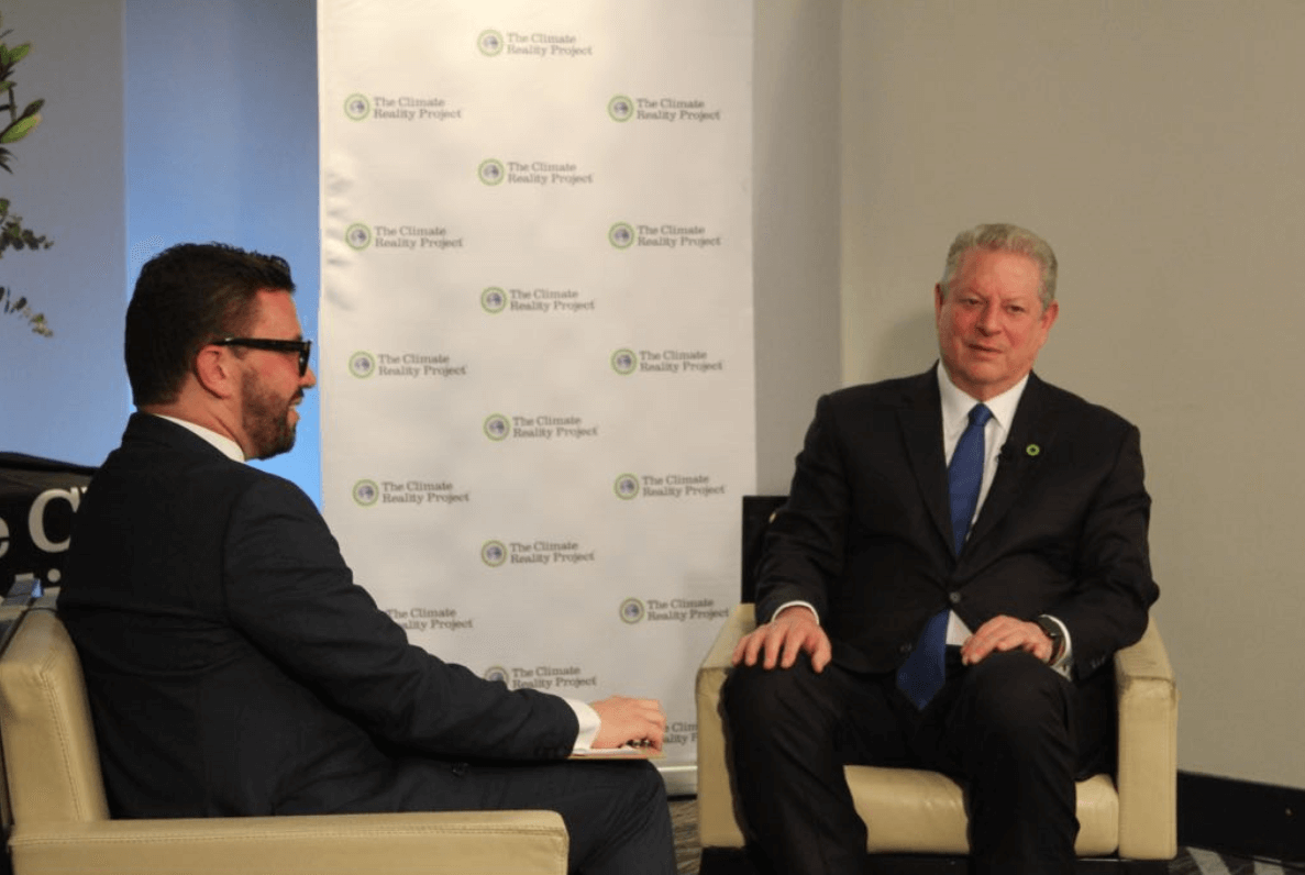 Preocupa a Al Gore postura de Trump sobre cambio climático; entrevista exclusiva con Noticieros Televisa