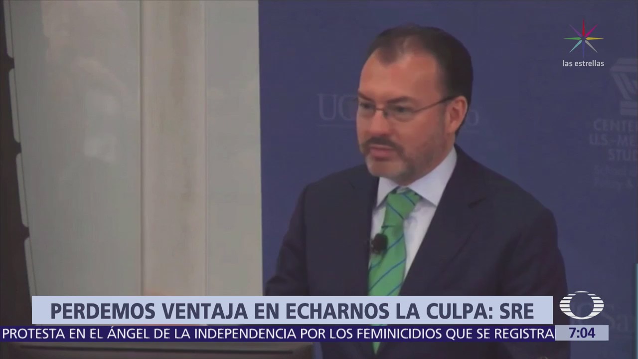 Videgaray denuncia que México y EU pierden ventaja frente a cárteles