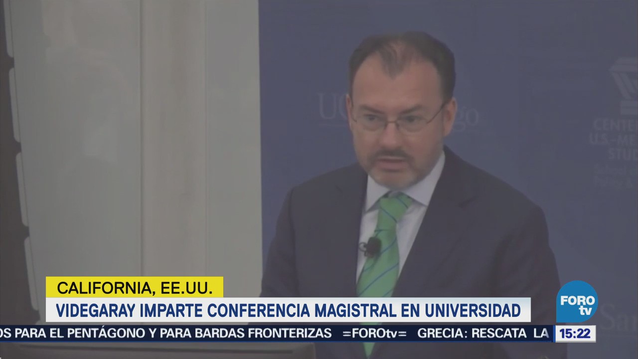 Videgaray habla de los desafíos de la relación México-EU