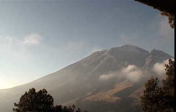 Registra actividad moderada el volcán Popocatépetl