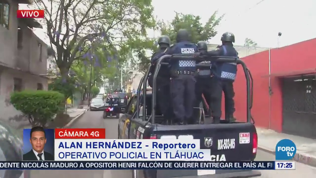 Más 600 Policías Participan Operativo Tláhuac
