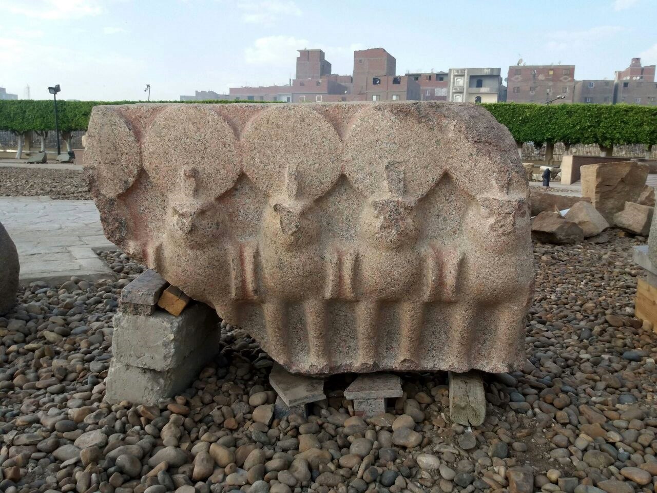 Descubren 4,500 nuevos fragmentos de una gran estatua del faraón Psamético I