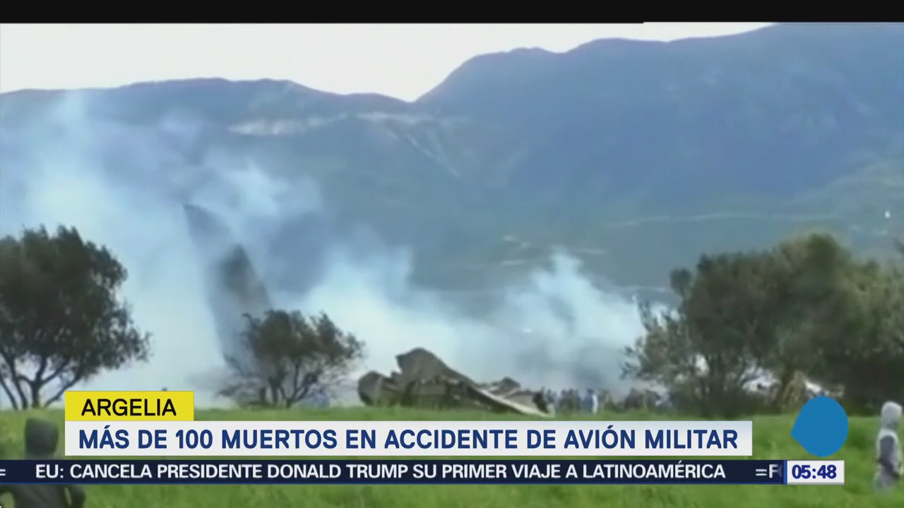 Accidente aéreo en Argelia deja 181 militares muertos