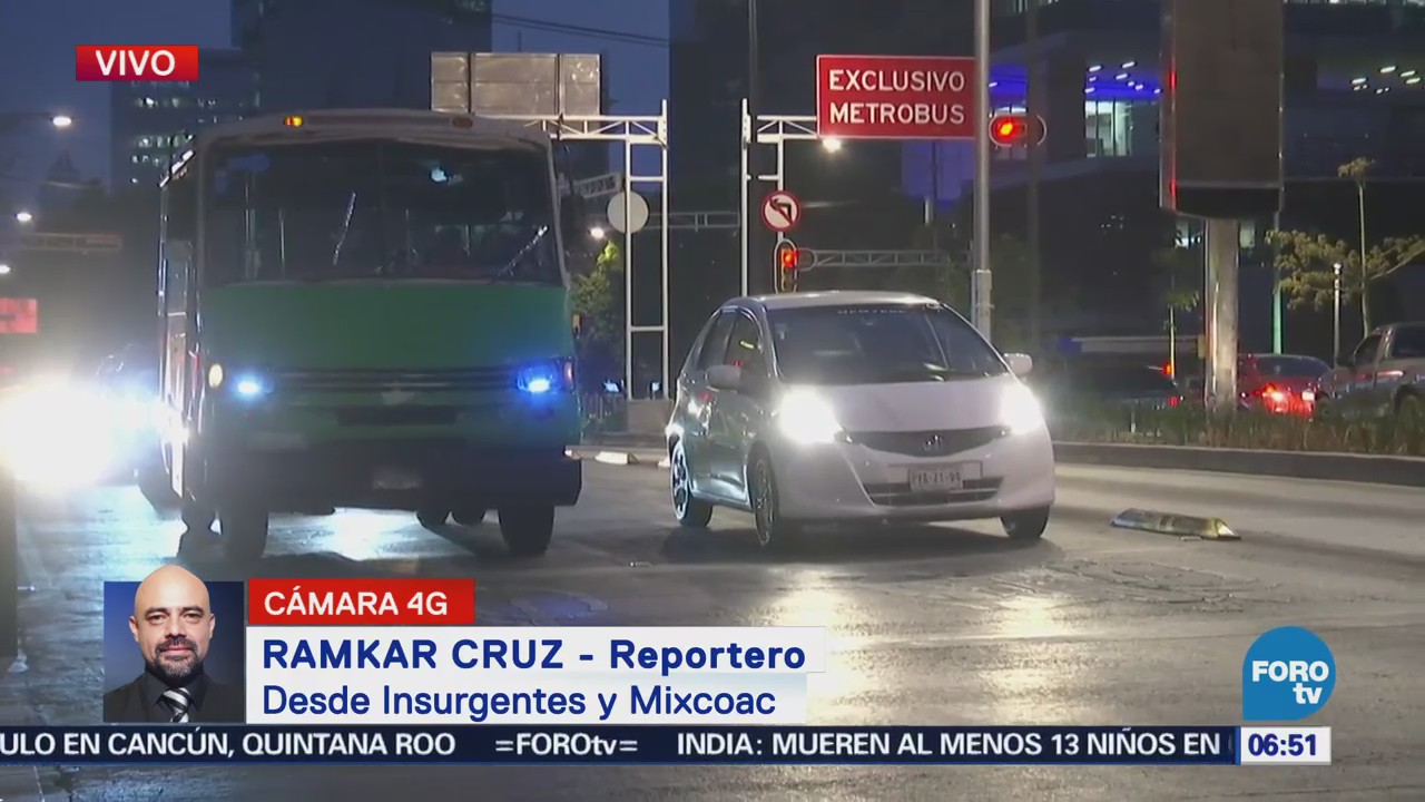 Accidente vehicular deja un lesionado en avenida Revolución, CDMX