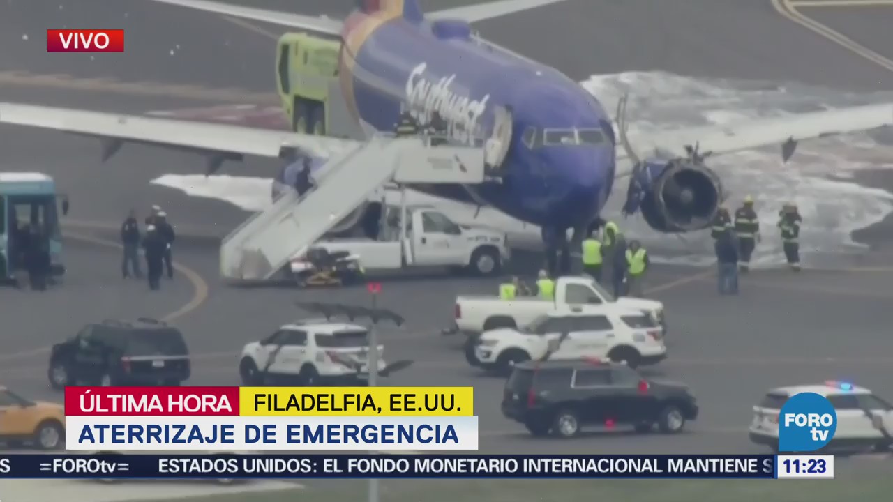 Aeronave aterriza de emergencia en Filadelfia