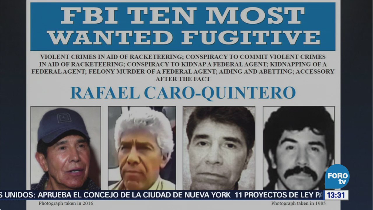 Anuncian nuevo proceso contra Rafael Caro Quintero en Estados Unidos