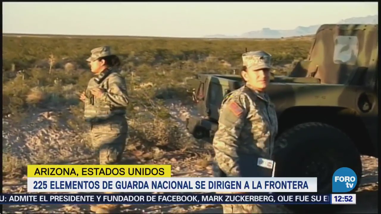 Arizona anuncia que 225 elementos de la Guardia Nacional se dirigen a la frontera con México