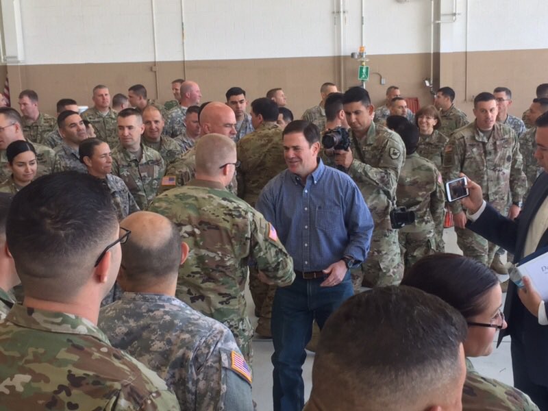 Arizona despliega frontera México soldados Guardia Nacional