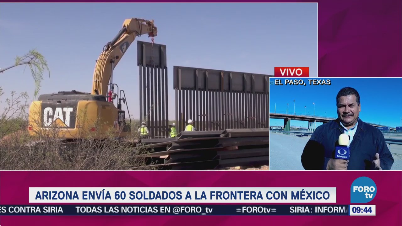 Arizona envía 60 soldados a la frontera con México