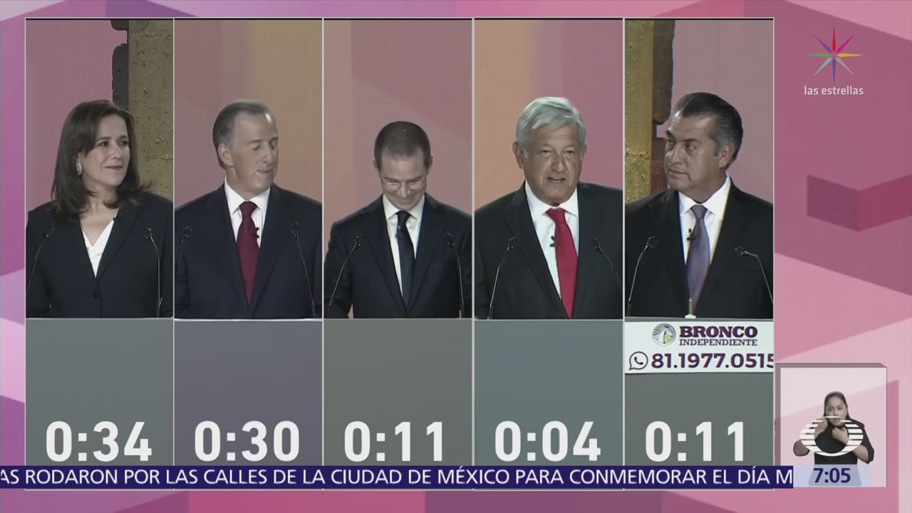 Así fue el primer debate presidencial, en el Palacio de Minería CDMX