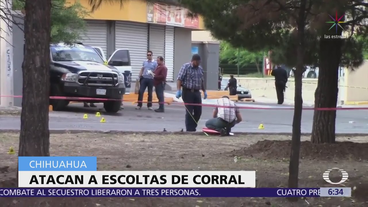 Atacan a escoltas del gobernador Javier Corral en Chihuahua
