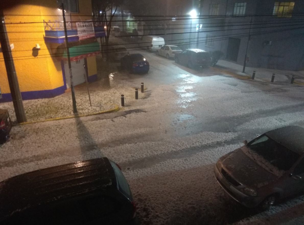 Prevén lluvias con caída de granizo en la Ciudad de México