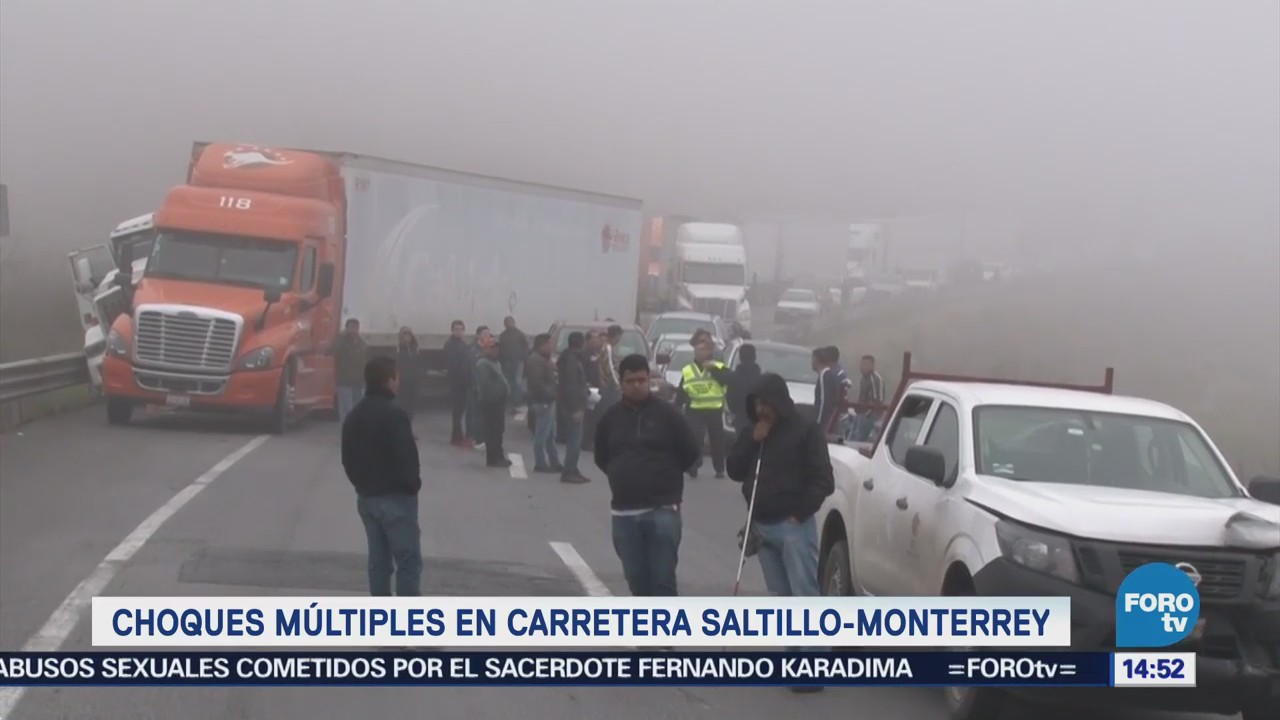 Choques Múltiples Carretera Saltillo Monterrey Accidentes