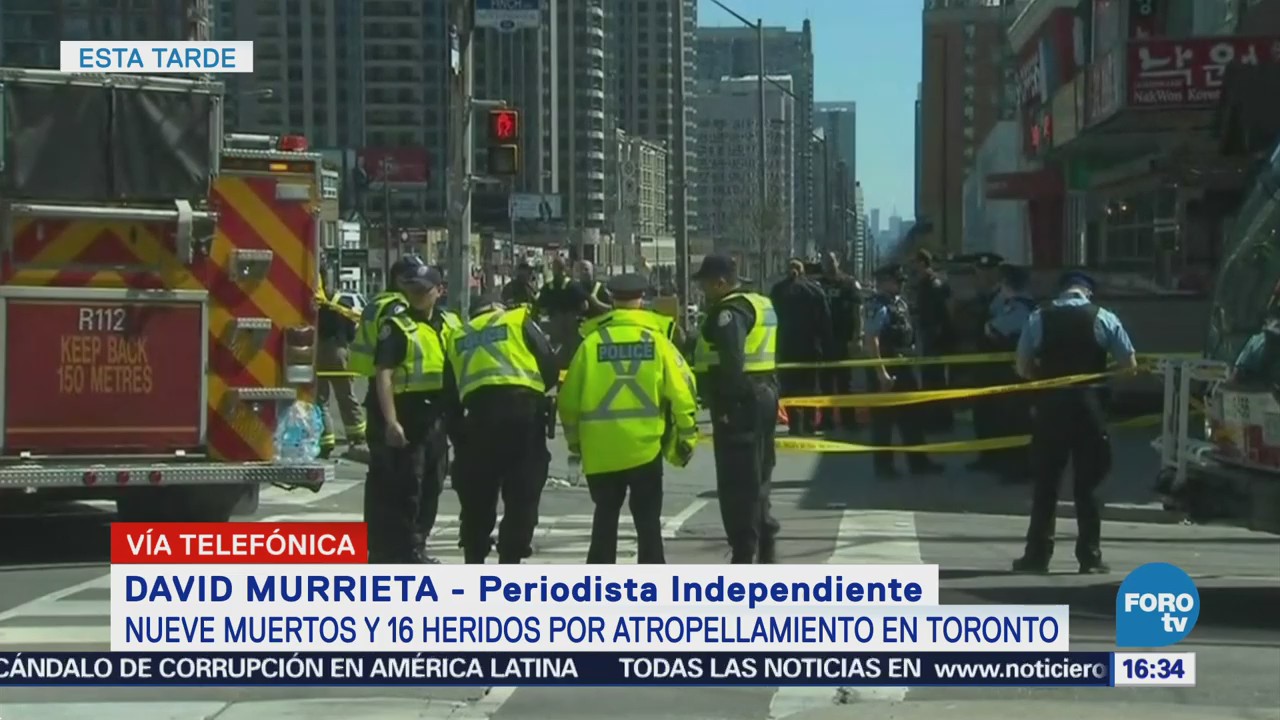 Confirman 9 Muertos 16 Heridos Atropellamiento Toronto