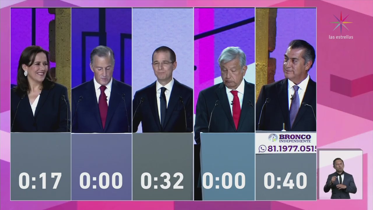 Cuatro de los cinco candidatos presidenciales se declaran ganadores del debate