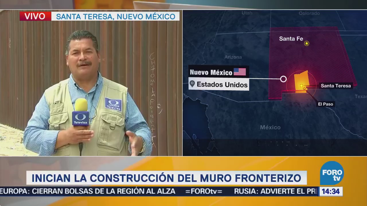 Dan Detalles Muro Construirá Santa Teresa Nuevo México