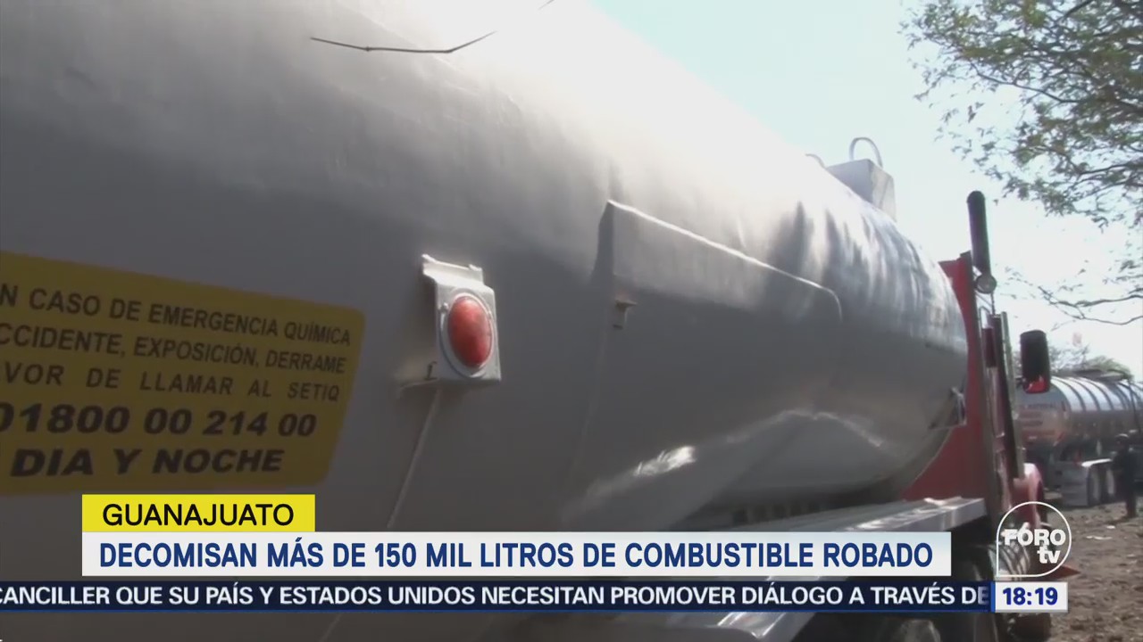 Decomisan 150 Mil Litros Combustible Robado Guanajuato
