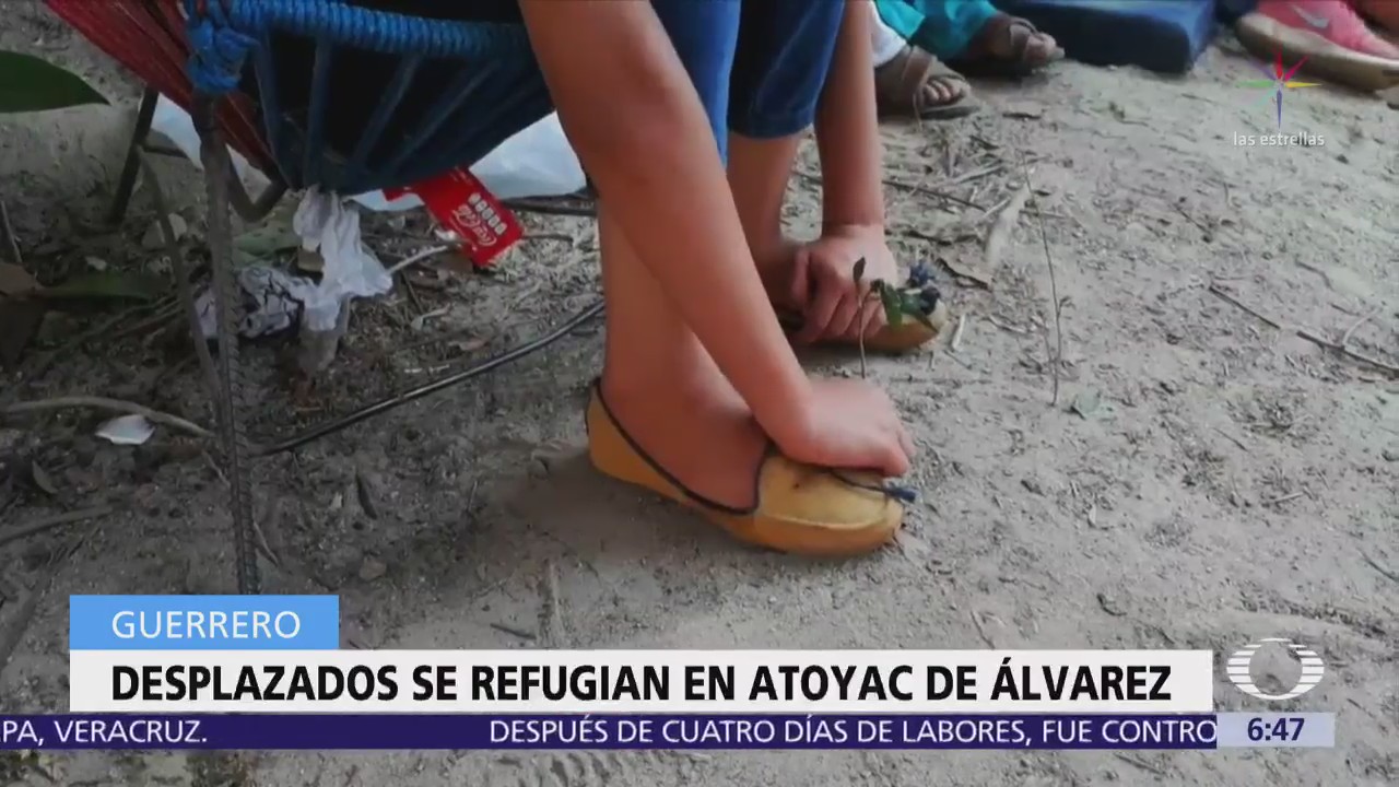 Desplazados de San Miguel Totolapan, Guerrero, llegan a Atoyac