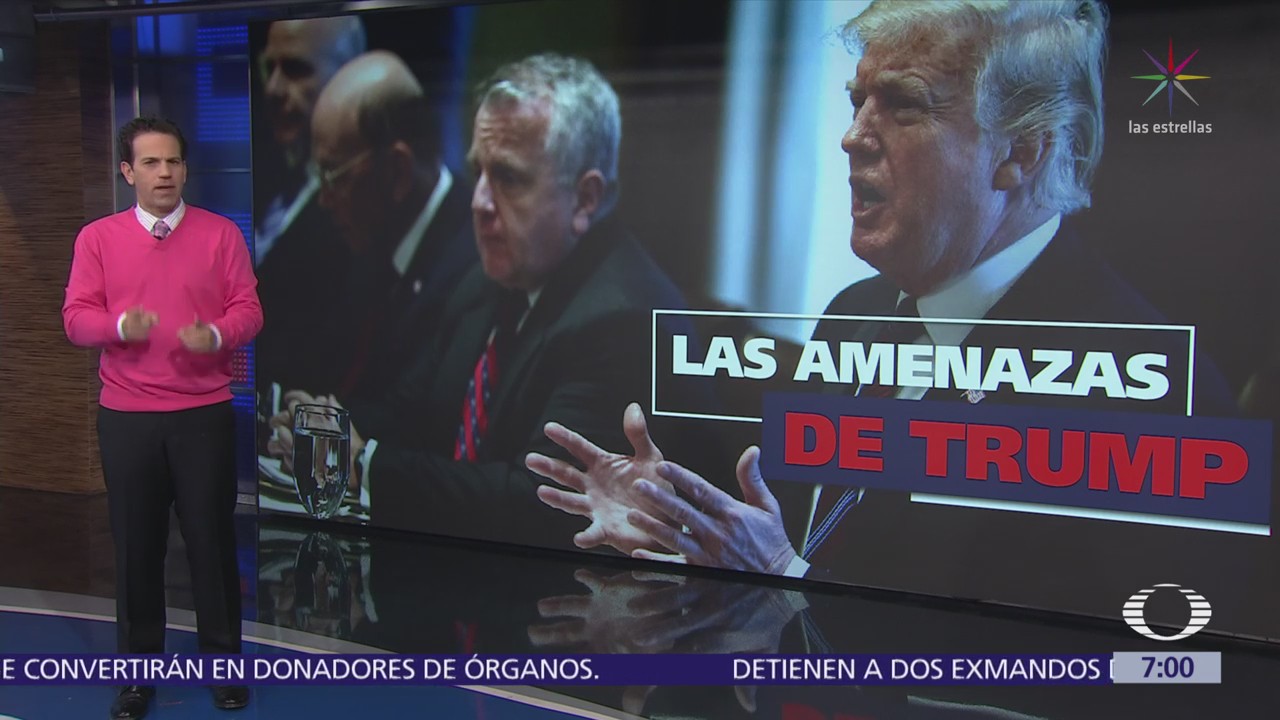 Donald Trump anuncia militarización de la frontera con México