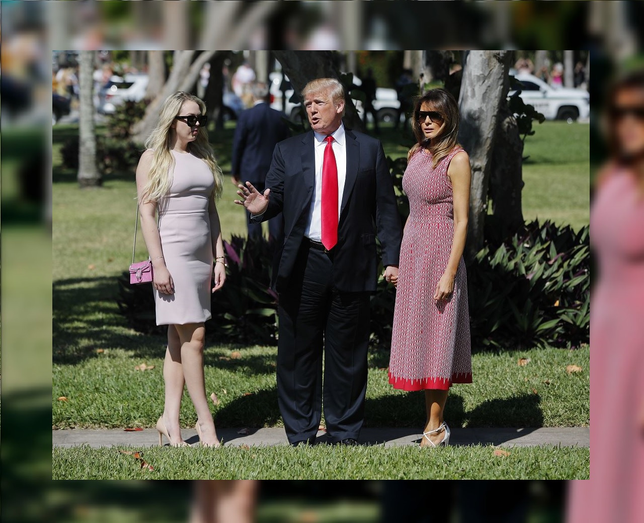Trump y Melania asisten a misa en Florida por domingo de Pascua